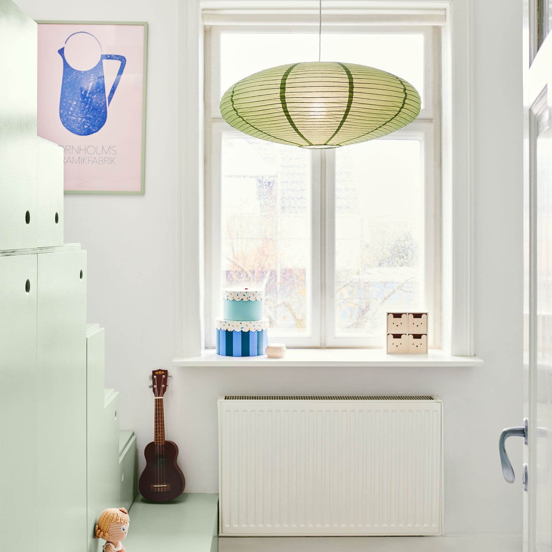 Villo 60 lampeskærm støvet grøn